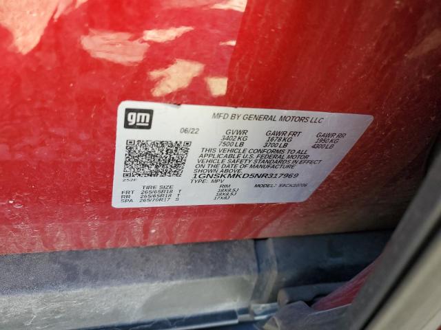 2022 CHEVROLET TAHOE K150 - 1GNSKMKD5NR317969
