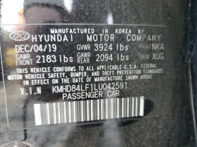 2020 HYUNDAI ELANTRA SEL KMHD84LF1LU042591