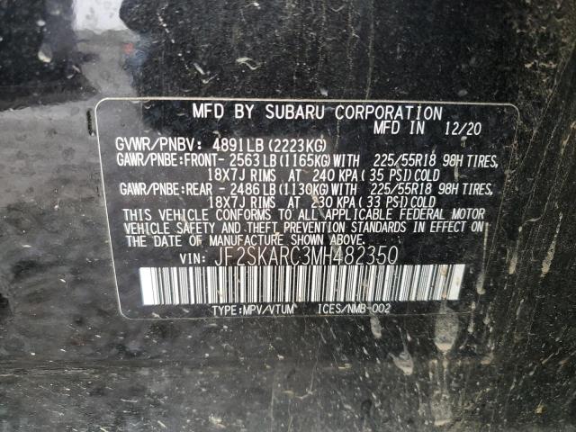2021 SUBARU FORESTER S - JF2SKARC3MH482350