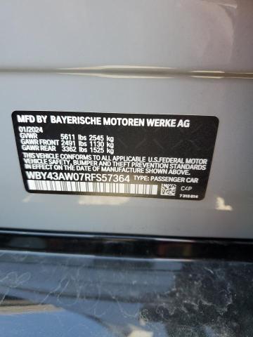 2024 BMW I4 EDRIVE - WBY43AW07RFS57364