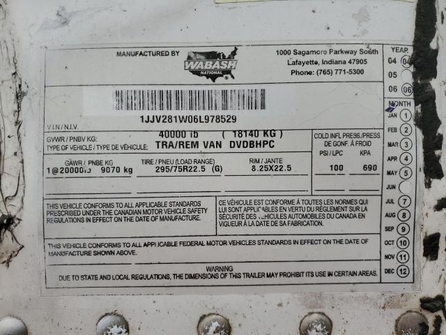 2006 WABASH TRAILER #3120164588