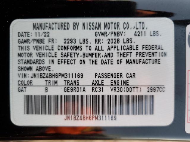 2023 NISSAN Z PERFORMA JN1BZ4BH6PM311169