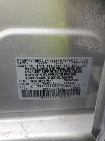 2015 NISSAN SENTRA S - 3N1AB7AP2FY268147
