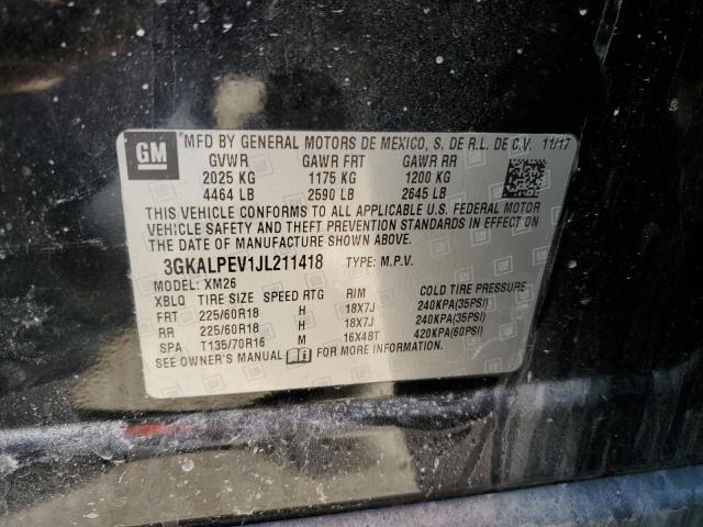 2018 GMC TERRAIN SL 3GKALPEV1JL211418