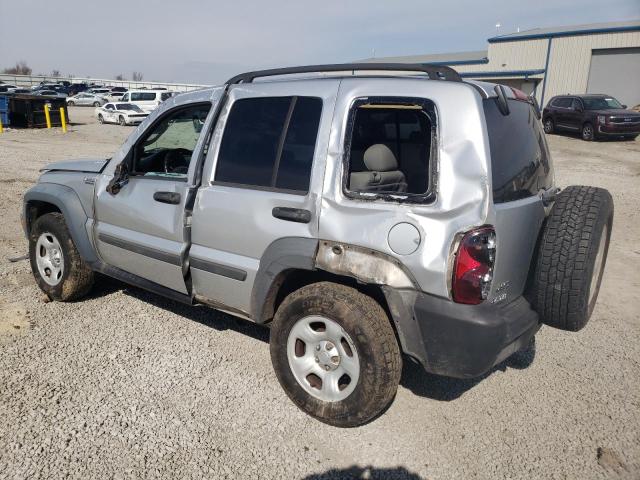 JEEP LIBERTY SP 2007 silver  gas 1J4GK48K27W631257 photo #3