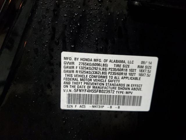 2015 HONDA PILOT EXL - 5FNYF4H55FB023972