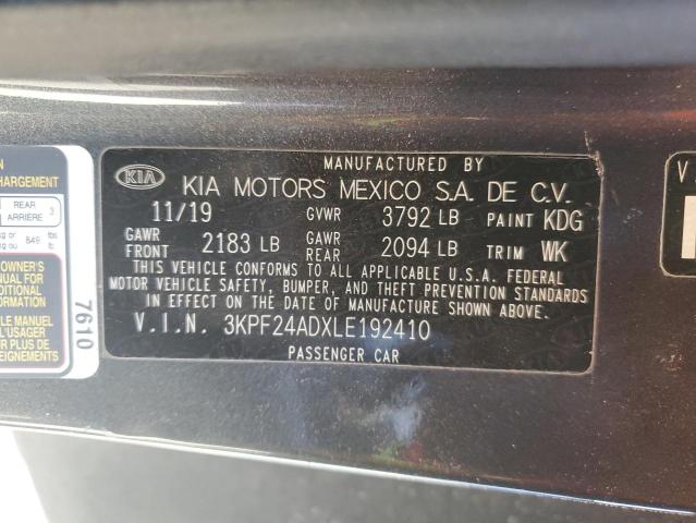 2020 KIA FORTE FE - 3KPF24ADXLE192410