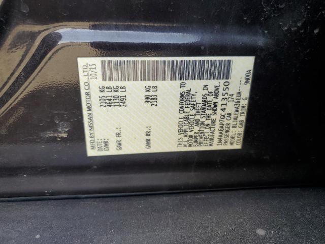 2016 NISSAN MAXIMA 3.5 1N4AA6AP7GC413550