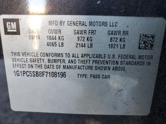 2015 CHEVROLET CRUZE LT - 1G1PC5SB8F7108196