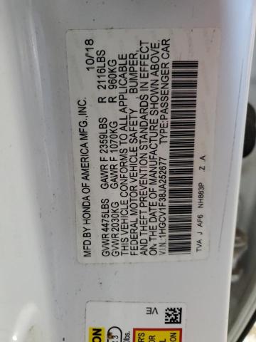 2018 HONDA ACCORD SPO - 1HGCV1F38JA252677