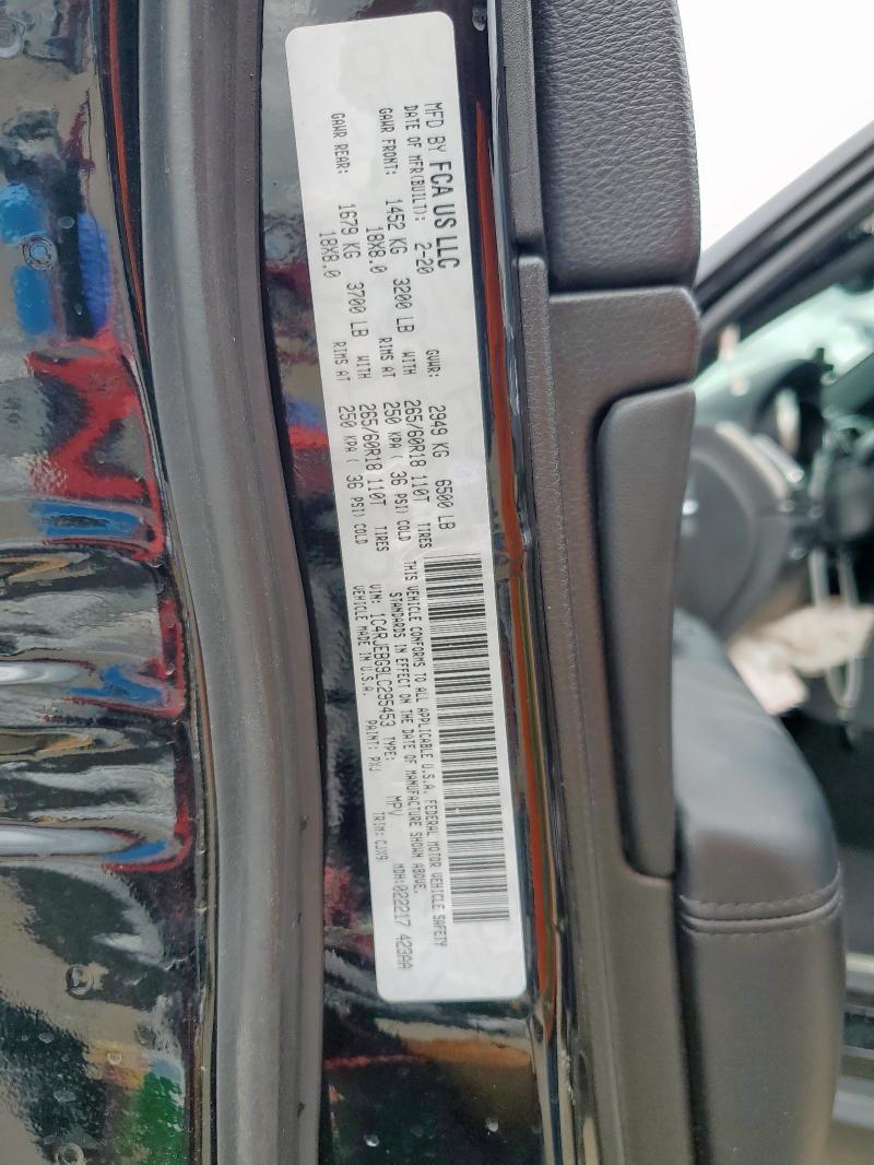 2020 JEEP GRAND CHER - 1C4RJEBG9LC295453
