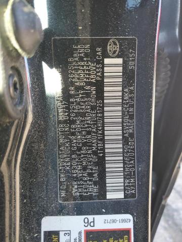 2017 TOYOTA CAMRY LE - 4T1BF1FK4HU781725