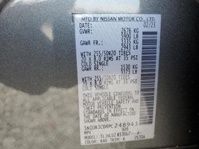 2023 NISSAN PATHFINDER - 5N1DR3CD4PC248943