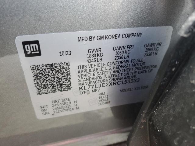 2024 CHEVROLET TRAX 2RS KL77LJE2XRC153533