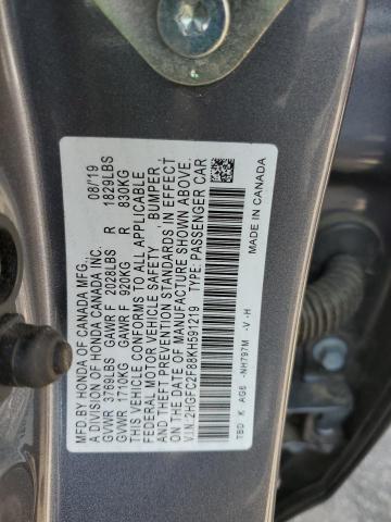 2019 HONDA CIVIC SPOR - 2HGFC2F88KH591219