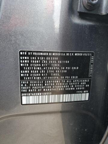 2021 VOLKSWAGEN TIGUAN S - 3VV1B7AXXMM108553