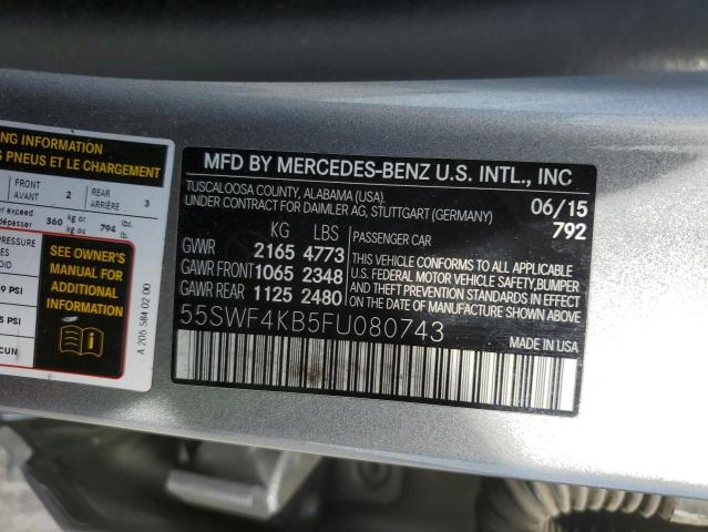 2015 MERCEDES-BENZ C 300 4MAT - 55SWF4KB5FU080743