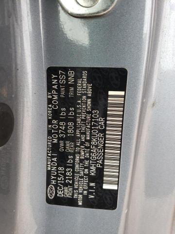 2019 HYUNDAI VELOSTER B - KMHTG6AF8KU017103