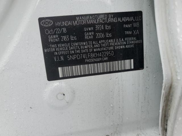 2019 HYUNDAI ELANTRA SE - 5NPD74LF8KH422950