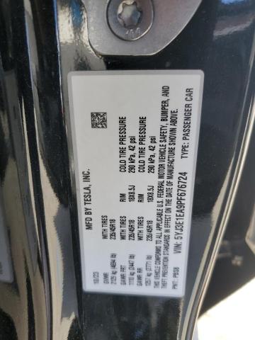 2023 TESLA MODEL 3 - 5YJ3E1EA9PF676724