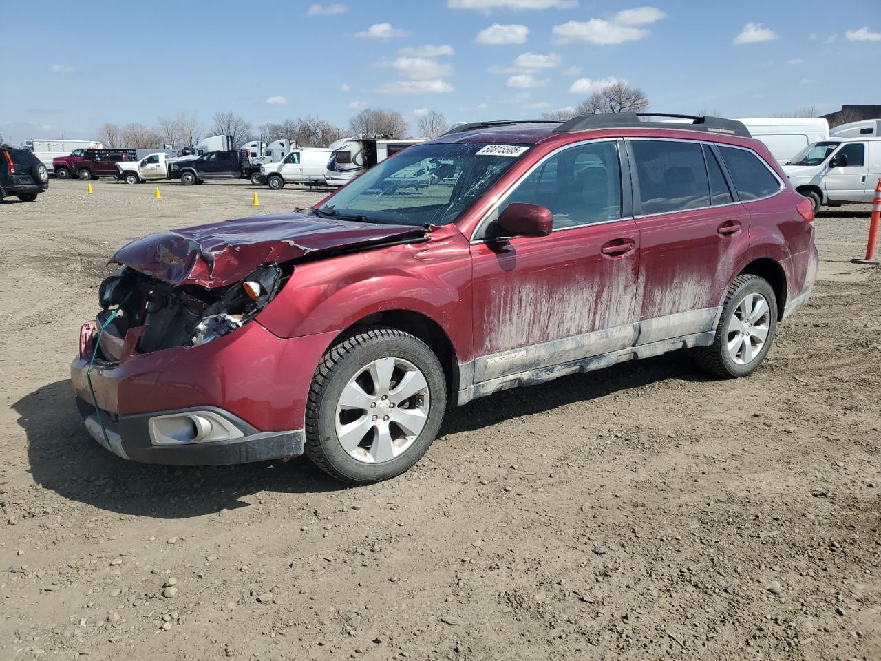 Lot #3212612312 2011 SUBARU OUTBACK 2.