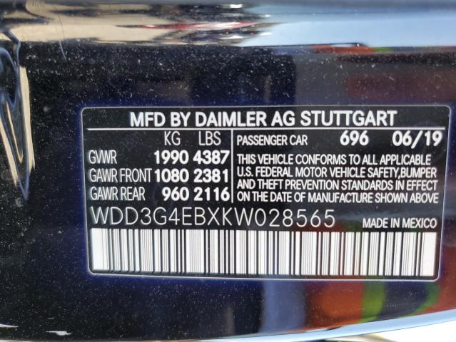 2019 MERCEDES-BENZ A 220 - WDD3G4EBXKW028565