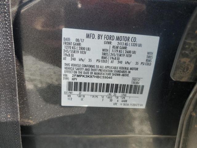 2017 FORD EDGE TITAN - 2FMPK3K97HBC59046