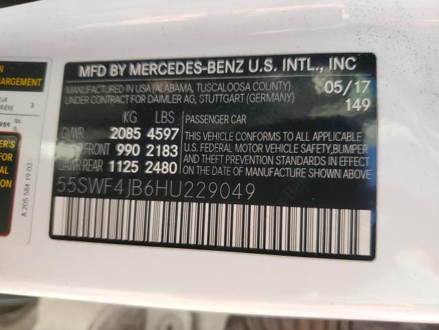 2017 MERCEDES-BENZ C 300 - 55SWF4JB6HU229049