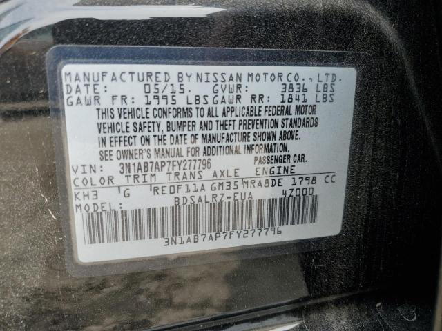 2015 NISSAN SENTRA S - 3N1AB7AP7FY277796