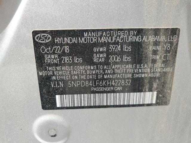 2019 HYUNDAI ELANTRA SE - 5NPD84LF6KH422832