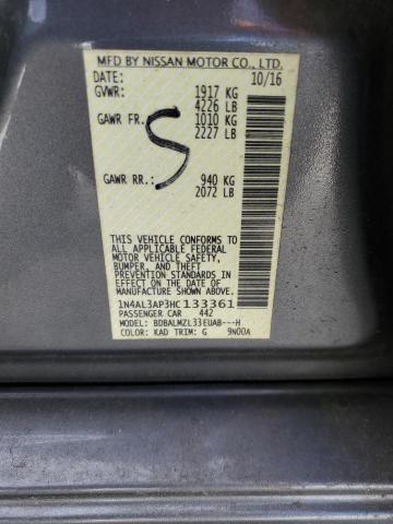 2017 NISSAN ALTIMA 2.5 - 1N4AL3AP3HC133361