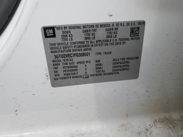 2015 GMC SIERRA K15 3GTU2VEC7FG368501