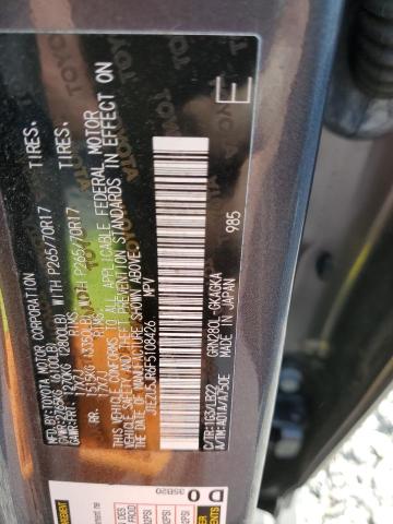 2015 TOYOTA 4RUNNER SR - JTEZU5JR6F5108426