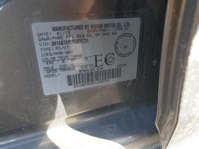 2015 NISSAN SENTRA S - 3N1AB7AP0FL639724