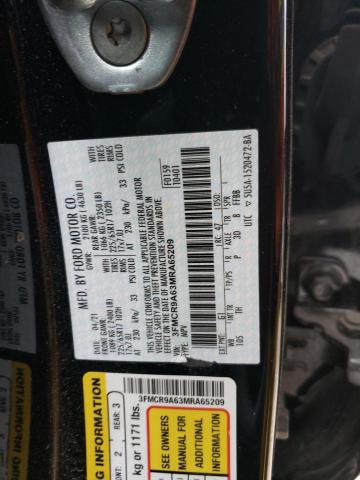2021 FORD BRONCO SPO - 3FMCR9A63MRA65209