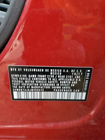 2018 VOLKSWAGEN JETTA SE - 3VWDB7AJ9JM250375