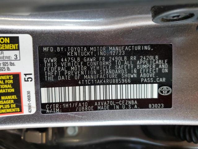 2024 TOYOTA CAMRY LE - 4T1C11AK4RU885966