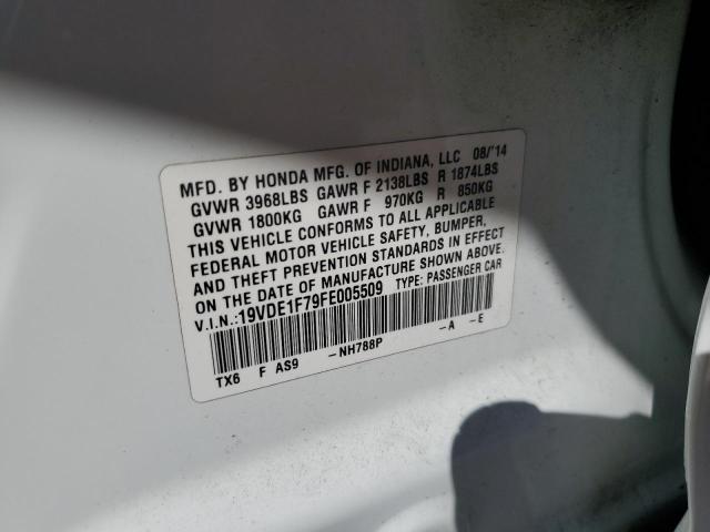 2015 ACURA ILX 20 TEC 19VDE1F79FE005509