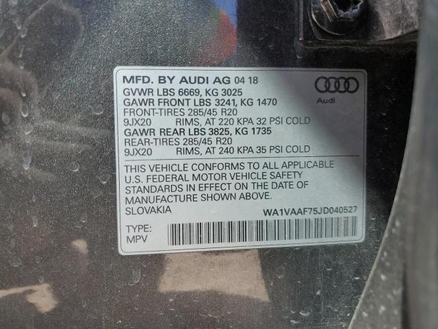 2018 AUDI Q7 PRESTIG - WA1VAAF75JD040527