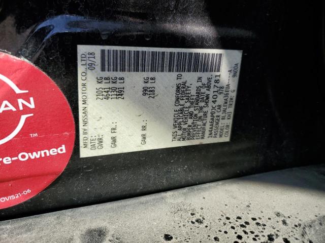 2018 NISSAN MAXIMA 3.5 - 1N4AA6AP0JC401781