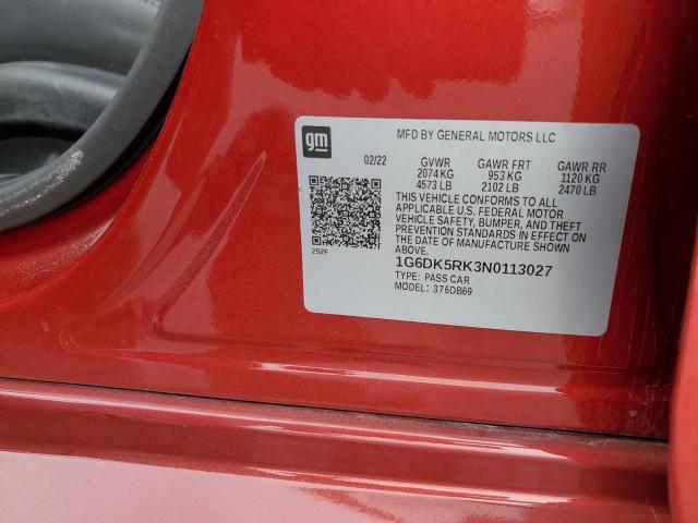 2022 CADILLAC CT4 LUXURY - 1G6DK5RK3N0113027
