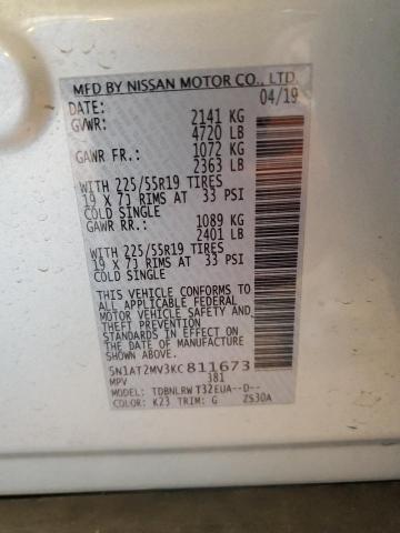2019 NISSAN ROGUE S - 5N1AT2MV3KC811673