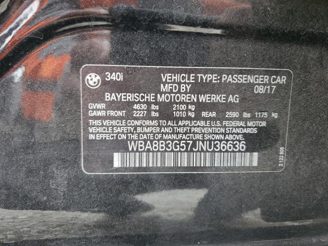 2018 BMW 340 I WBA8B3G57JNU36636
