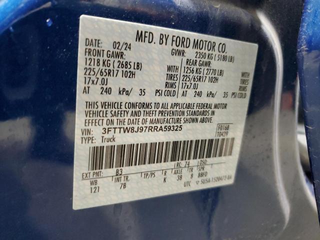 2024 FORD MAVERICK X 3FTTW8J97RRA59325