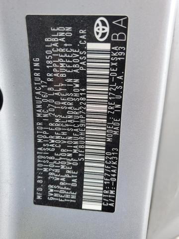 2017 TOYOTA COROLLA L - 5YFBURHE9HP722814