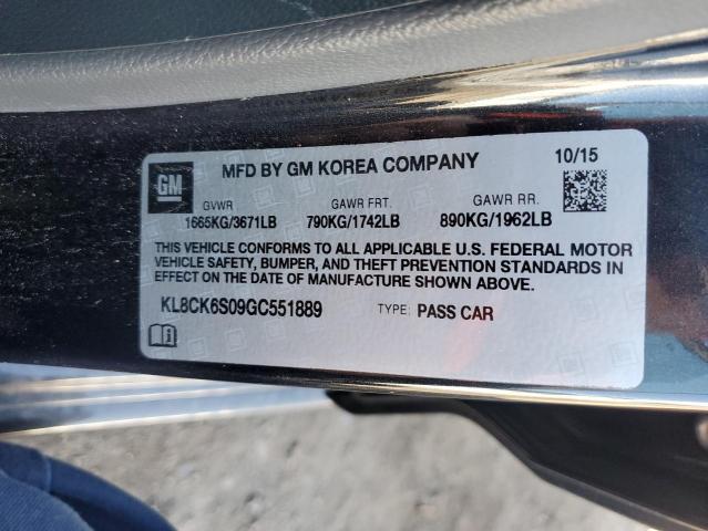 2016 CHEVROLET SPARK EV 1 KL8CK6S09GC551889