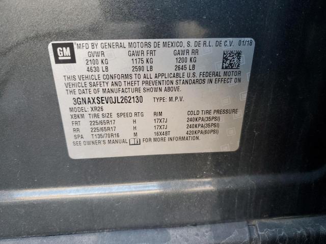2018 CHEVROLET EQUINOX LT - 3GNAXSEV0JL262130