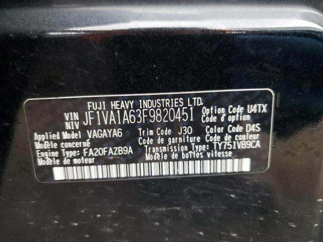 2015 SUBARU WRX - JF1VA1A63F9820451