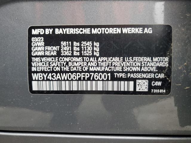 2023 BMW I4 EDRIVE WBY43AW06PFP76001