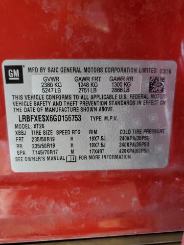 2016 BUICK ENVISION P - LRBFXESX6GD156753